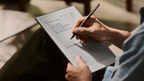 Project planning template in use on a reMarkable Paper Pro