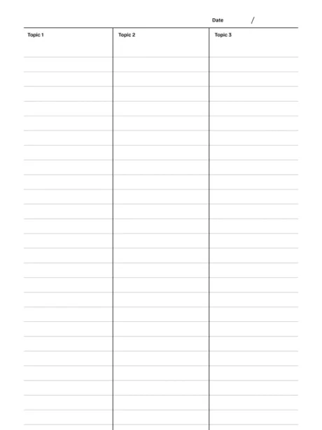 Charting method template for reMarkable tablet