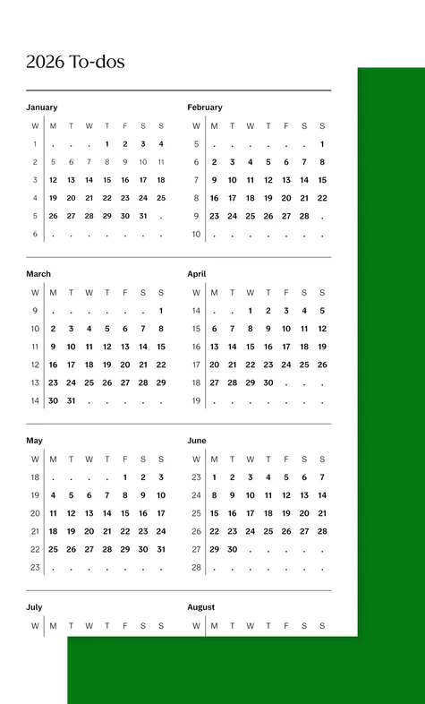 2026 To-do workbook for reMarkable Paper Pro Move